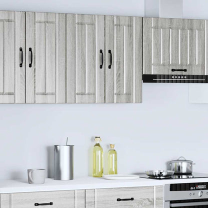 vidaXL Küchen-Hängeschrank Lucca Grau Sonoma Holzwerkstoff