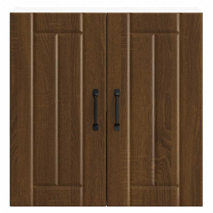 vidaXL Meuble haut de cuisine Lucca aspect chêne marron bois d'ingénierie