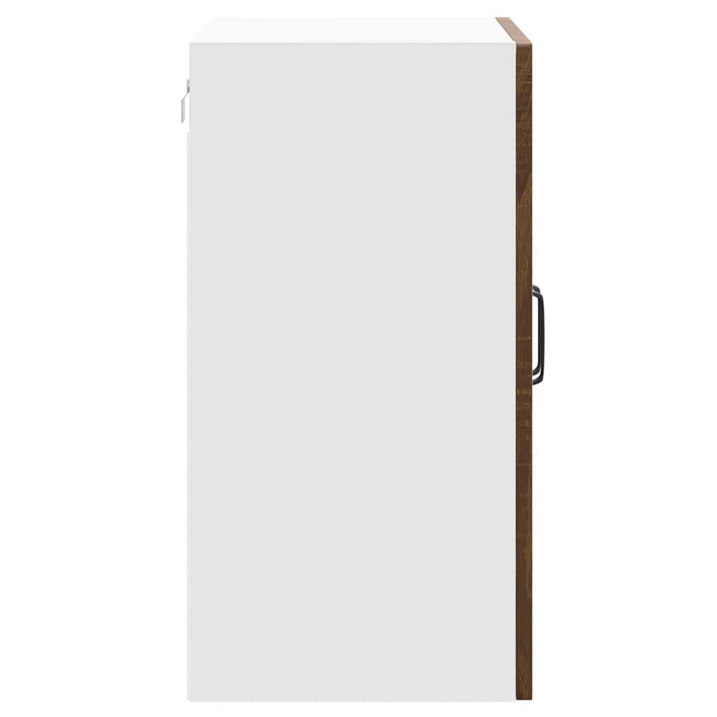 vidaXL Meuble haut de cuisine Lucca aspect chêne marron bois d'ingénierie