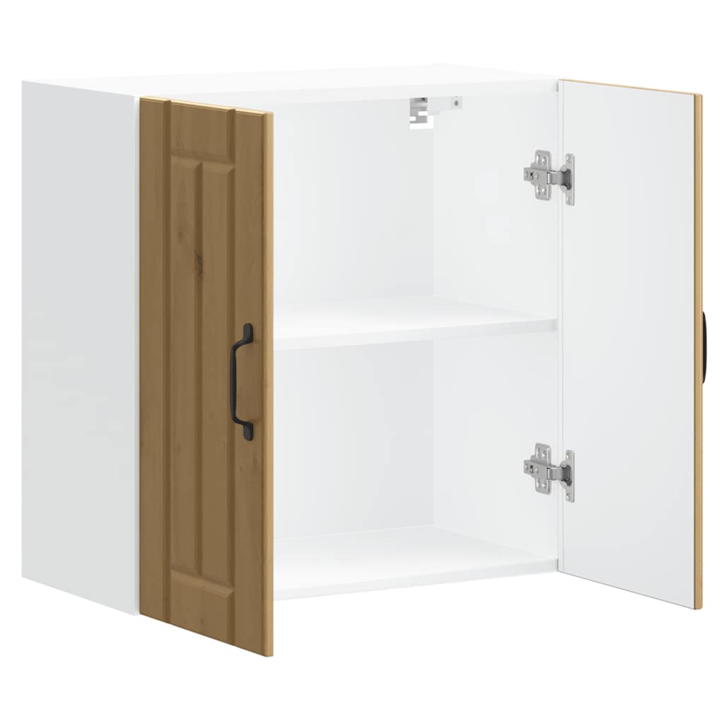vidaXL Meuble haut de cuisine Lucca Chêne artisan MDF