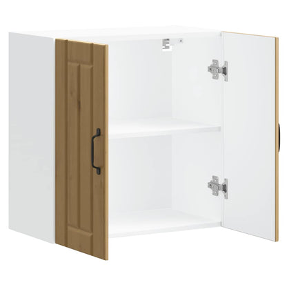vidaXL Meuble haut de cuisine Lucca Chêne artisan MDF