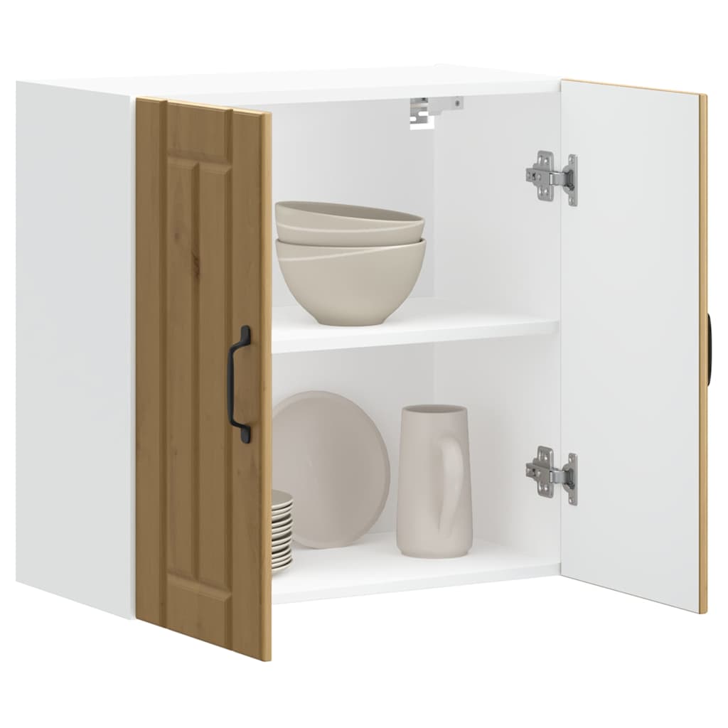 vidaXL Meuble haut de cuisine Lucca Chêne artisan MDF