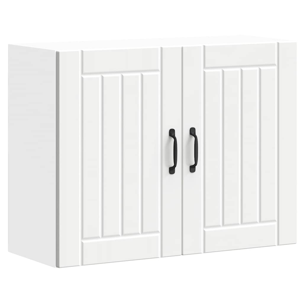 vidaXL Meuble haut de cuisine Lucca Blanc Bois d'ingénierie