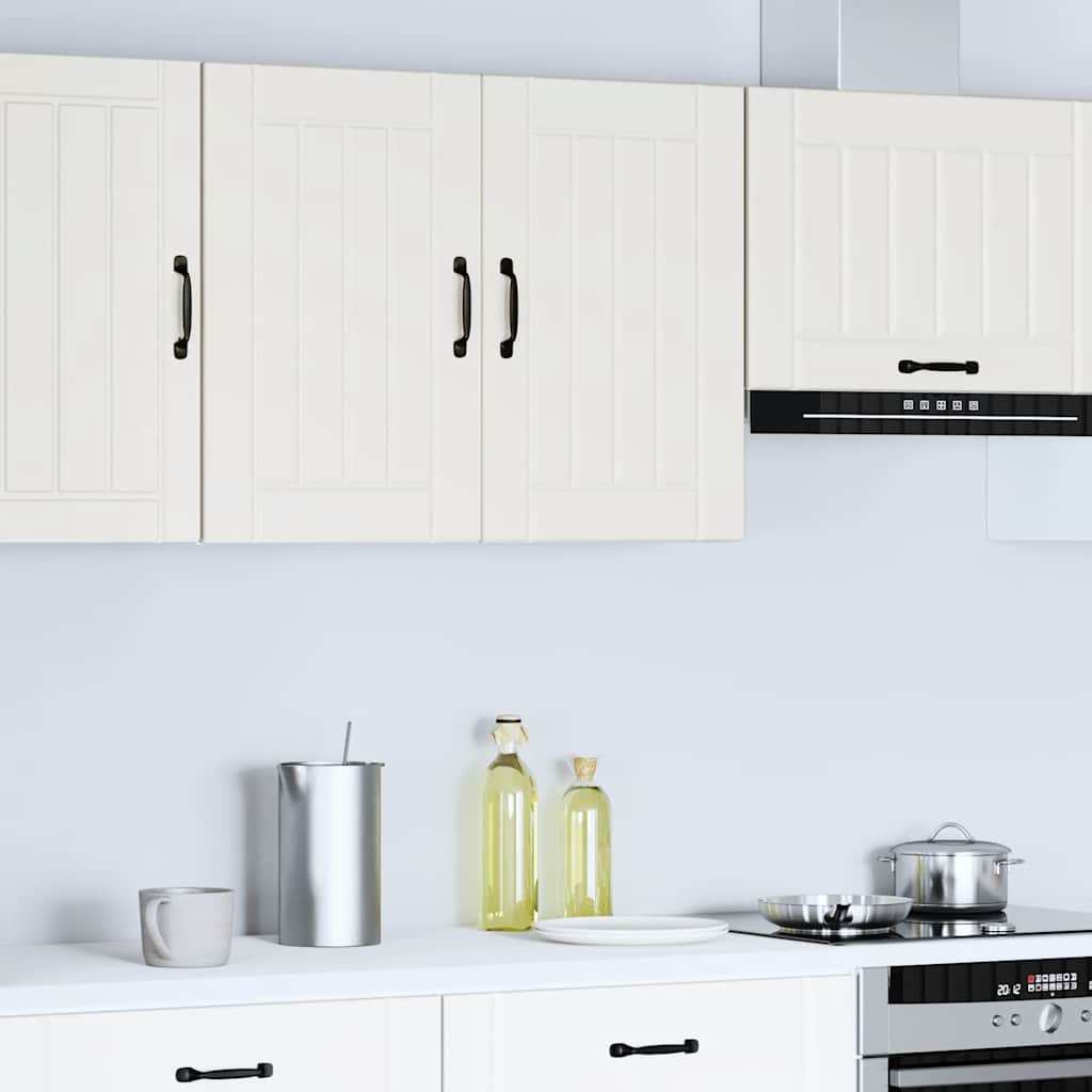vidaXL Meuble haut de cuisine Lucca Blanc Bois d'ingénierie