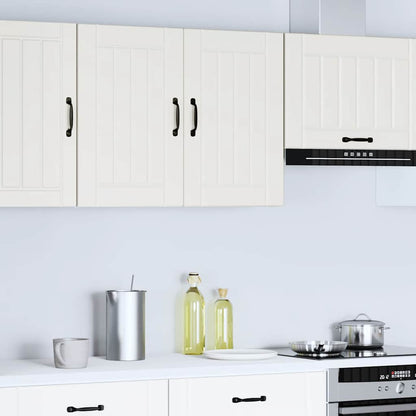 vidaXL Meuble haut de cuisine Lucca Blanc Bois d'ingénierie
