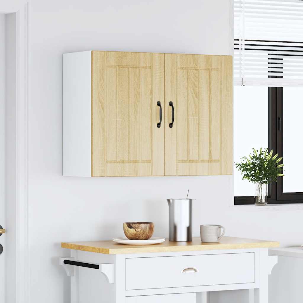 vidaXL Meuble haut de cuisine Lucca, chêne Sonoma, bois d'ingénierie