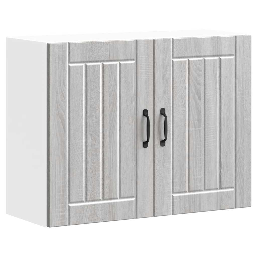 vidaXL Küchen-Hängeschrank Lucca Grau Sonoma Holzwerkstoff