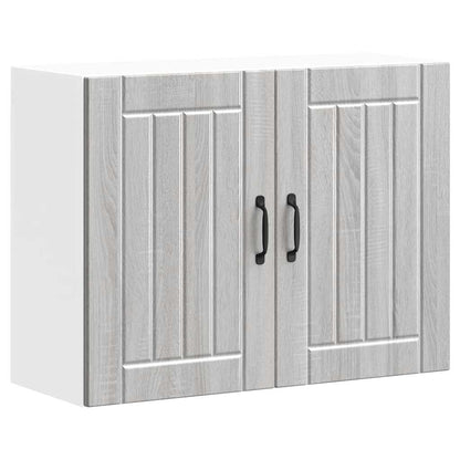vidaXL Küchen-Hängeschrank Lucca Grau Sonoma Holzwerkstoff