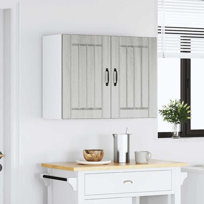 vidaXL Küchen-Hängeschrank Lucca Grau Sonoma Holzwerkstoff