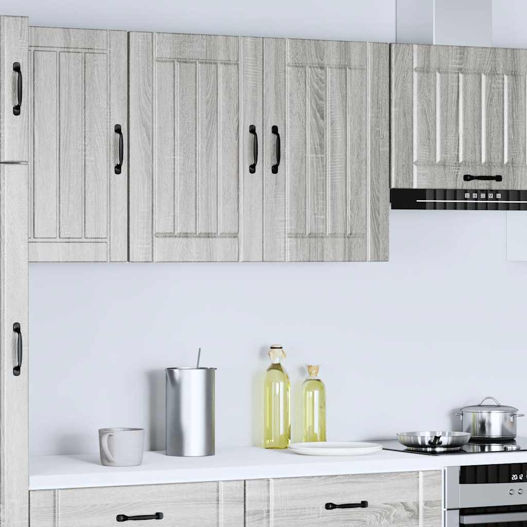 vidaXL Küchen-Hängeschrank Lucca Grau Sonoma Holzwerkstoff