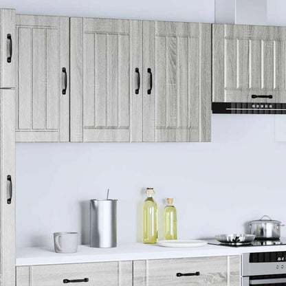 vidaXL Küchen-Hängeschrank Lucca Grau Sonoma Holzwerkstoff