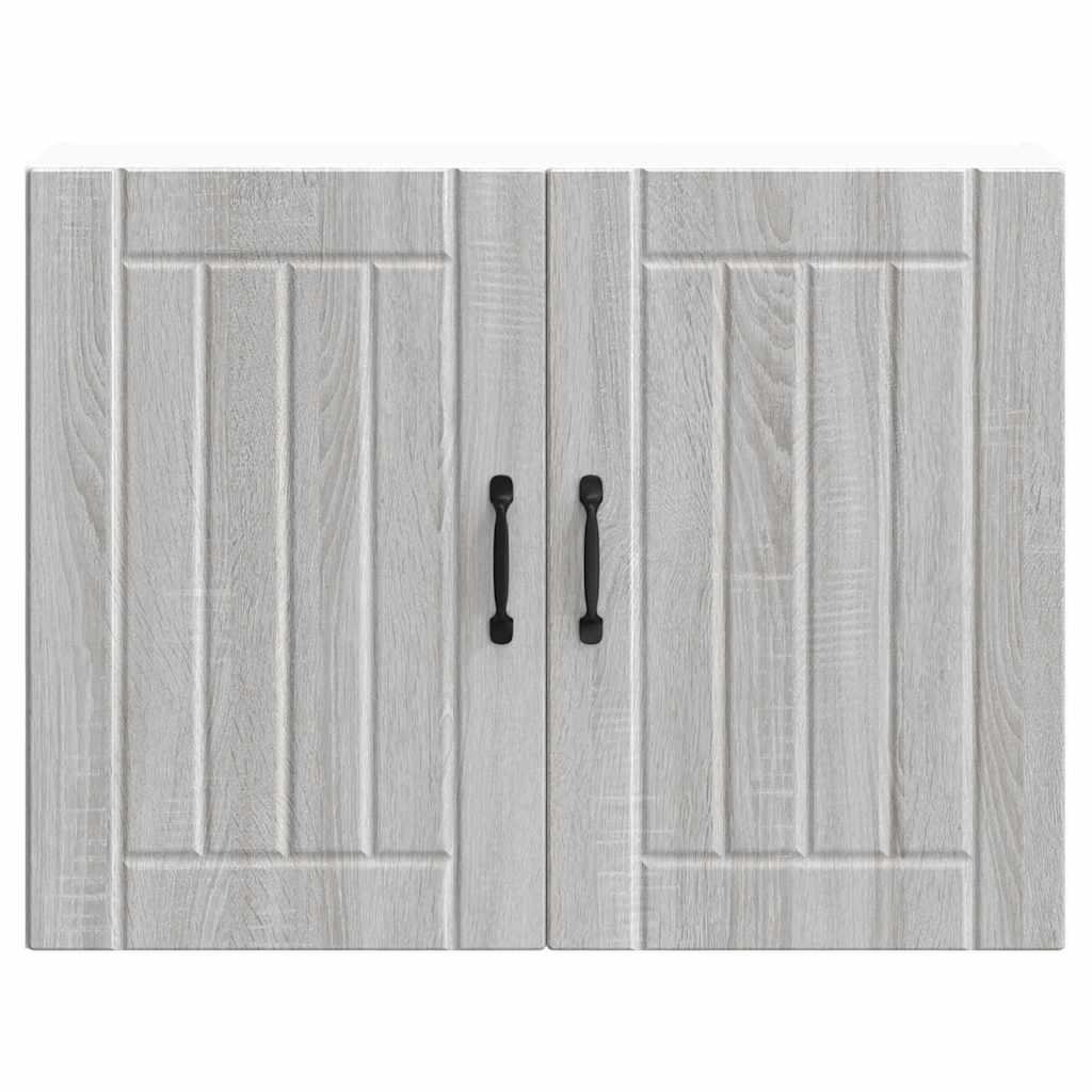vidaXL Küchen-Hängeschrank Lucca Grau Sonoma Holzwerkstoff