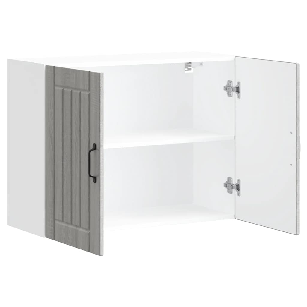vidaXL Küchen-Hängeschrank Lucca Grau Sonoma Holzwerkstoff