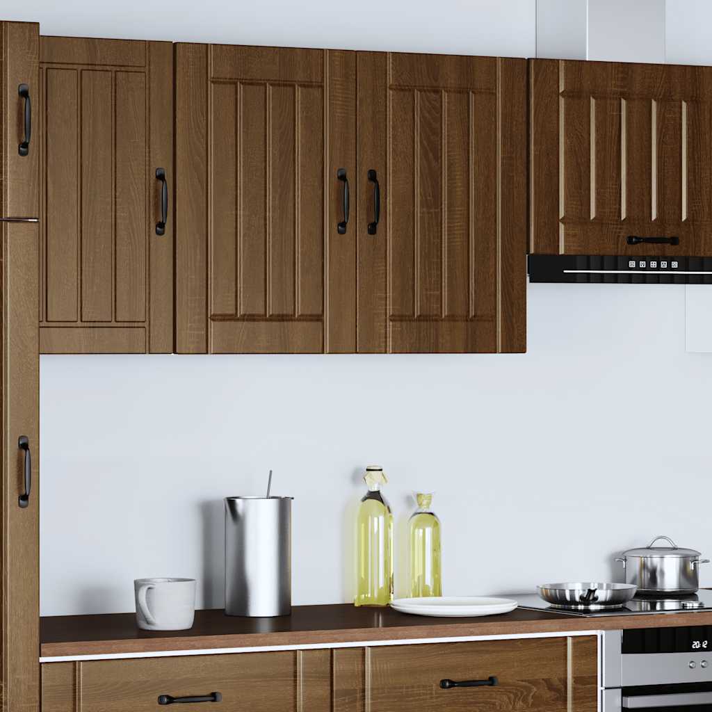 vidaXL Küchen-Hängeschrank Lucca Braun Eichen-Optik Holzwerkstoff