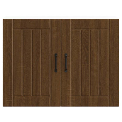 vidaXL Küchen-Hängeschrank Lucca Braun Eichen-Optik Holzwerkstoff
