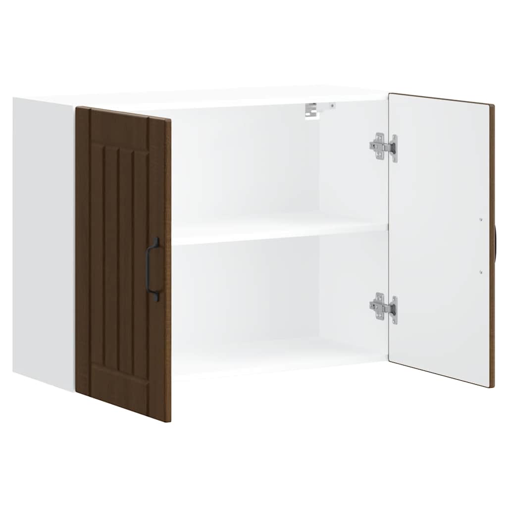 vidaXL Küchen-Hängeschrank Lucca Braun Eichen-Optik Holzwerkstoff