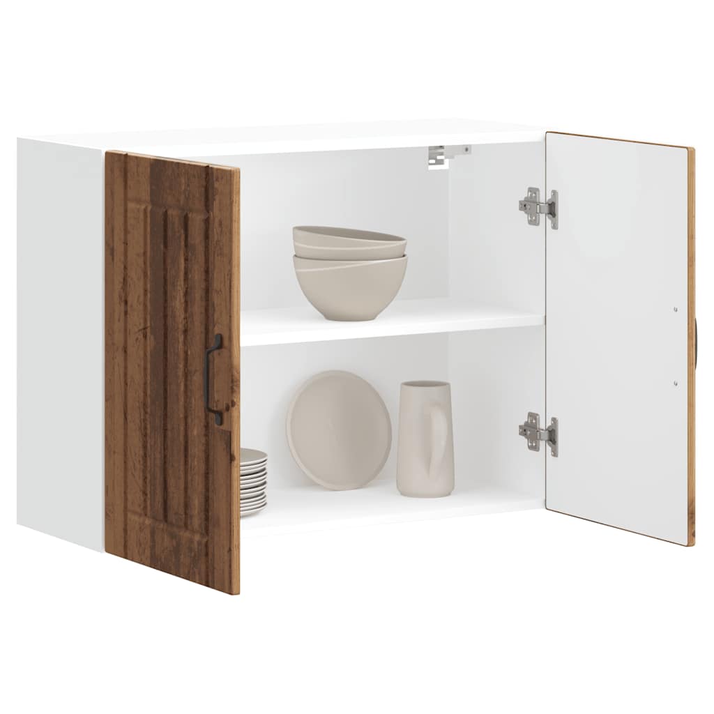 vidaXL Küchen-Hängeschrank Lucca Altholz-Optik Holzwerkstoff