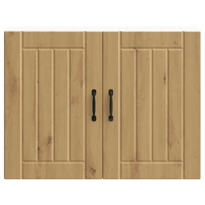 vidaXL Küchen-Hängeschrank Lucca Artisan-Eiche Holzwerkstoff