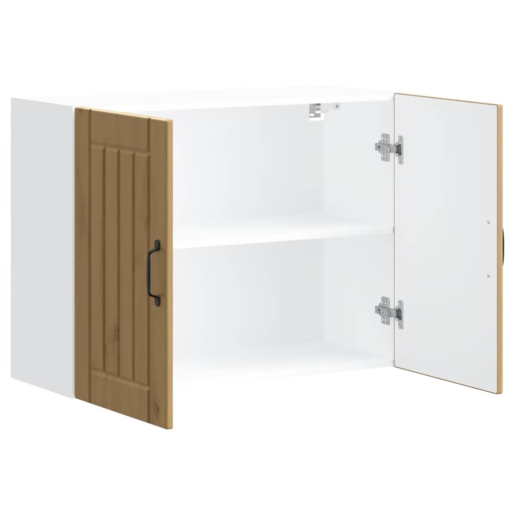 vidaXL Küchen-Hängeschrank Lucca Artisan-Eiche Holzwerkstoff