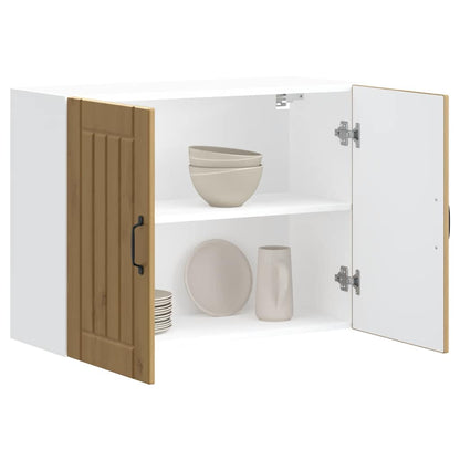 vidaXL Küchen-Hängeschrank Lucca Artisan-Eiche Holzwerkstoff