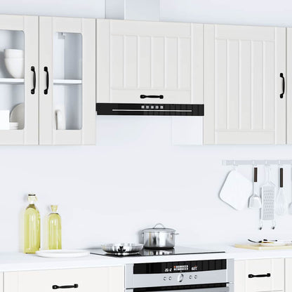 vidaXL Meuble haut de cuisine Lucca Blanc Bois d'ingénierie