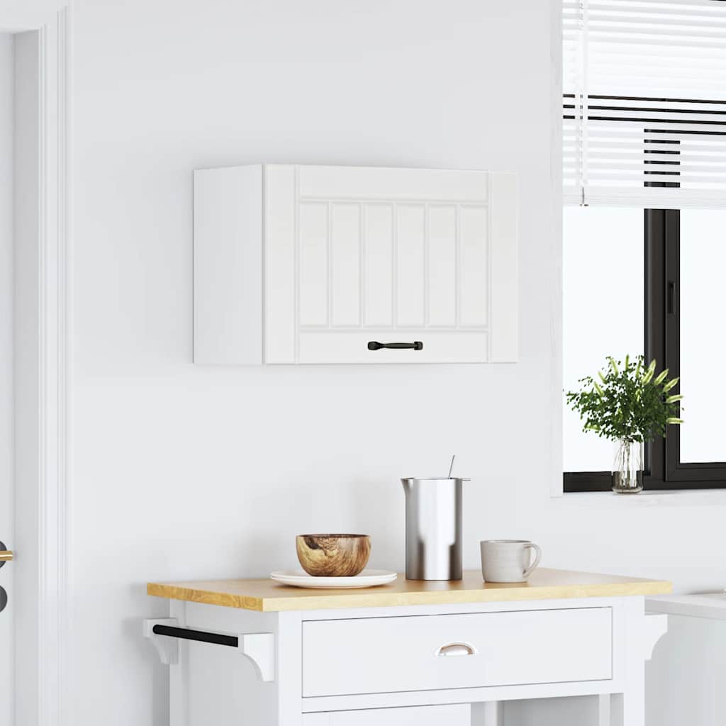 vidaXL Meuble haut de cuisine Lucca Blanc Bois d'ingénierie
