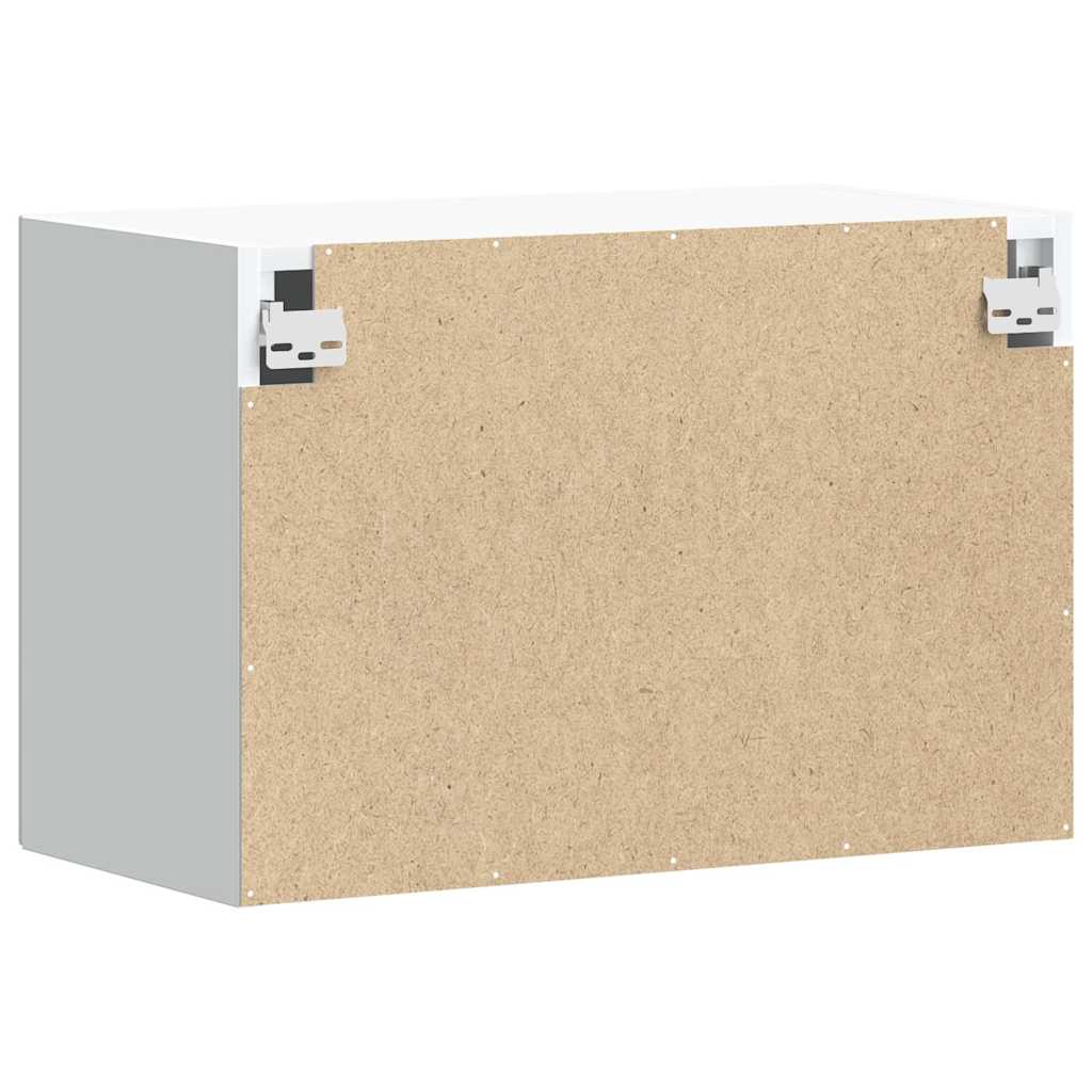 vidaXL Meuble haut de cuisine Lucca Blanc Bois d'ingénierie