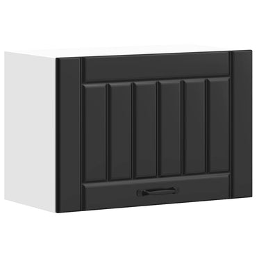 vidaXL Meuble haut de cuisine Lucca Noir Bois d'ingénierie