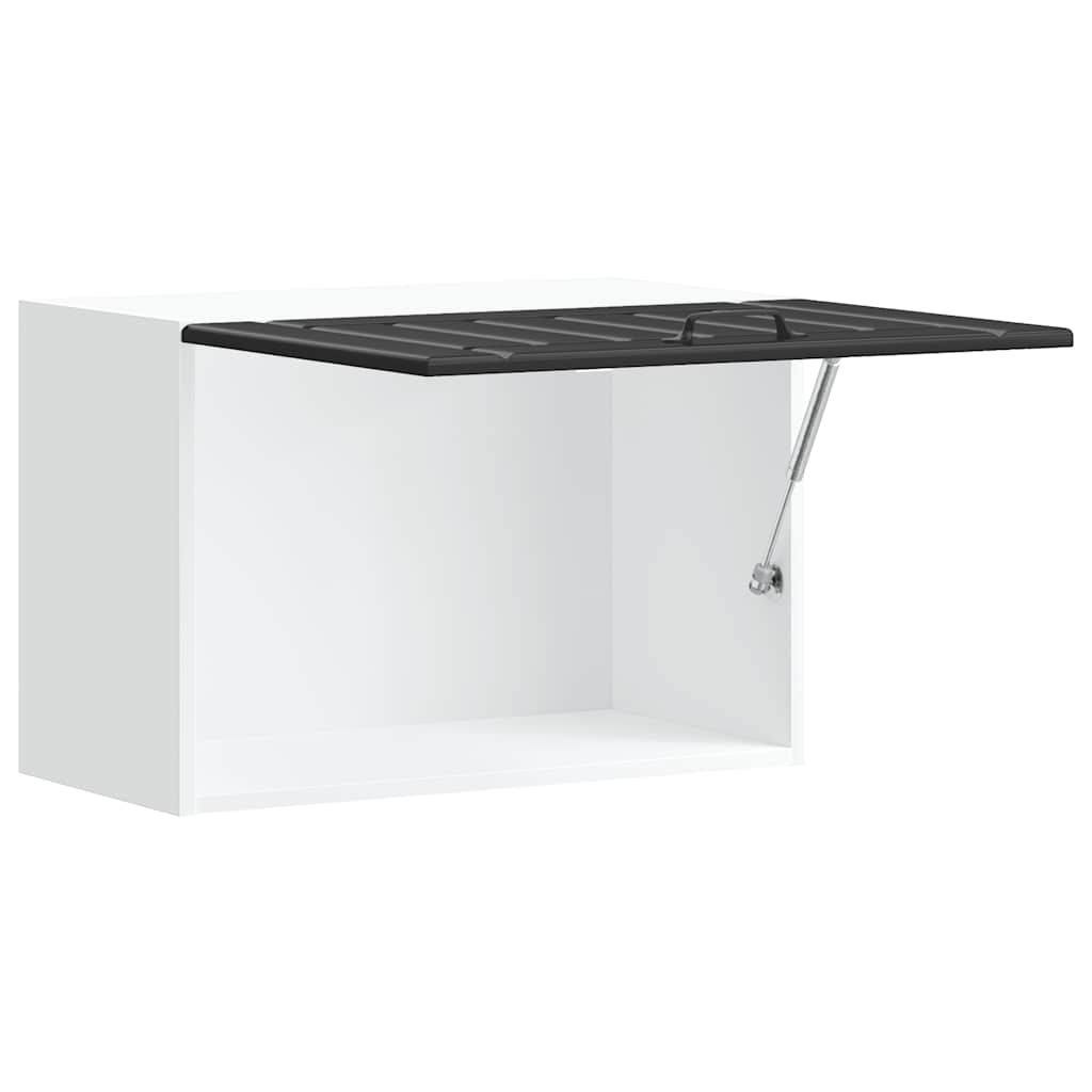 vidaXL Meuble haut de cuisine Lucca Noir Bois d'ingénierie