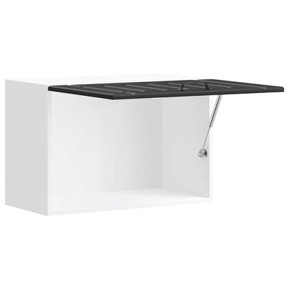vidaXL Meuble haut de cuisine Lucca Noir Bois d'ingénierie