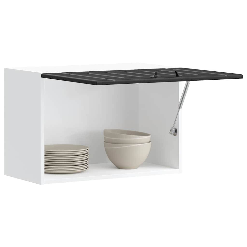 vidaXL Meuble haut de cuisine Lucca Noir Bois d'ingénierie
