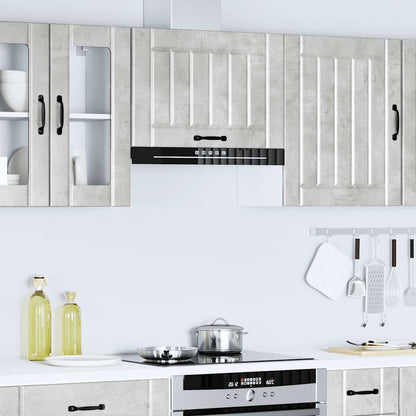 vidaXL Küchen-Hängeschrank Lucca Betongrau Holzwerkstoff