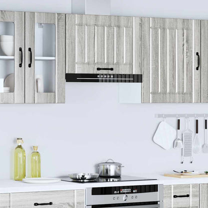 vidaXL Küchen-Hängeschrank Lucca Grau Sonoma Holzwerkstoff