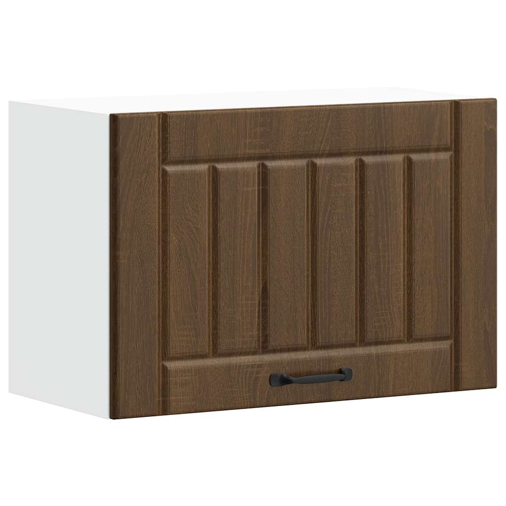 vidaXL Meuble haut de cuisine Lucca aspect chêne marron en bois d'ingénierie