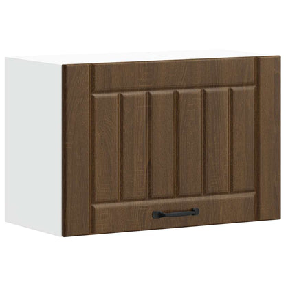 vidaXL Meuble haut de cuisine Lucca aspect chêne marron en bois d'ingénierie
