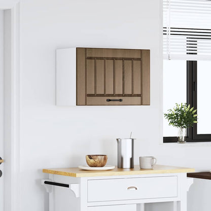vidaXL Meuble haut de cuisine Lucca aspect chêne marron en bois d'ingénierie