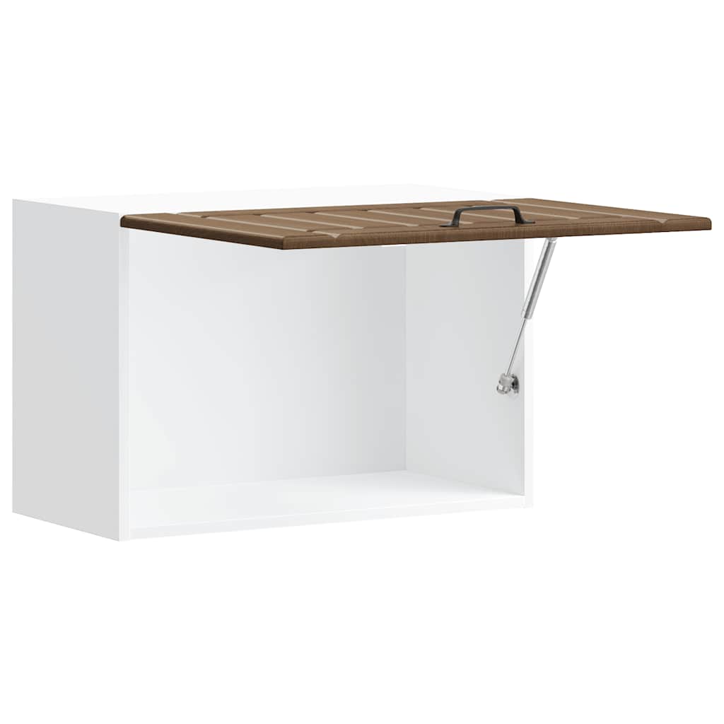vidaXL Meuble haut de cuisine Lucca aspect chêne marron en bois d'ingénierie
