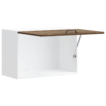 vidaXL Meuble haut de cuisine Lucca aspect chêne marron en bois d'ingénierie