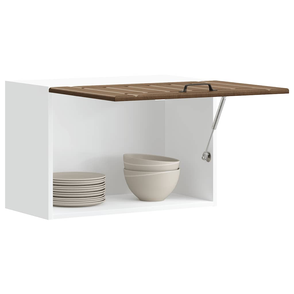 vidaXL Meuble haut de cuisine Lucca aspect chêne marron en bois d'ingénierie