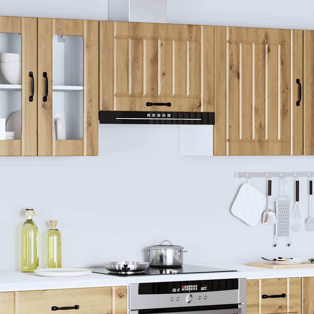 vidaXL Meuble haut de cuisine Lucca Chêne artisan Bois d'ingénierie