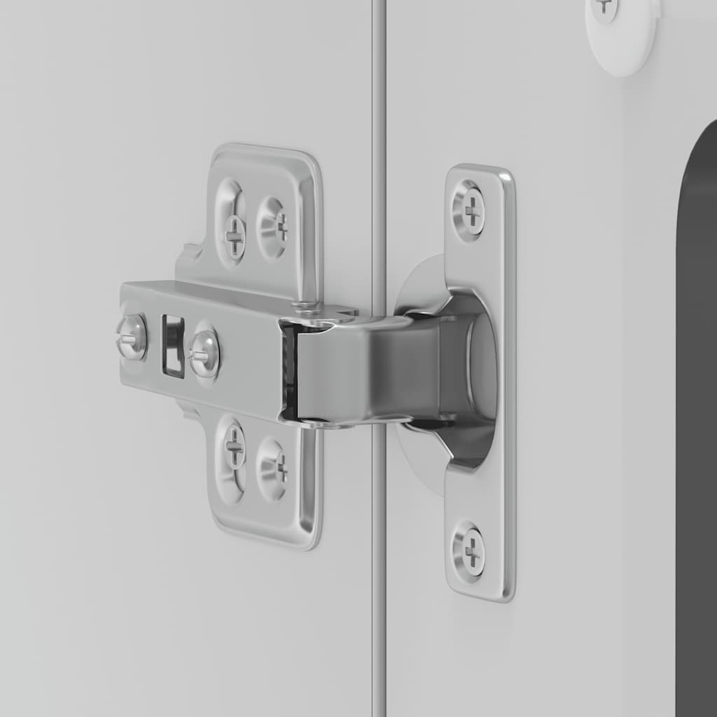 vidaXL Küchen-Hängeschrank mit Glastür Lucca Schwarz Holzwerkstoff