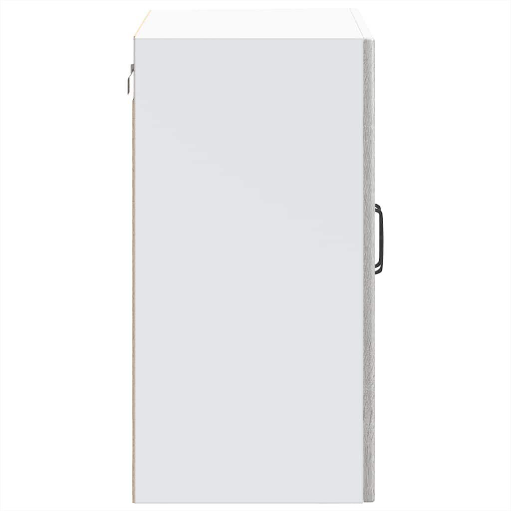 Küchen-Hängeschrank mit Glastür Lucca Grau Sonoma Holzwerkstoff