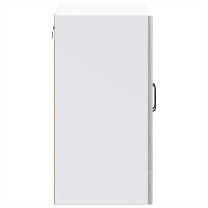 Küchen-Hängeschrank mit Glastür Lucca Grau Sonoma Holzwerkstoff