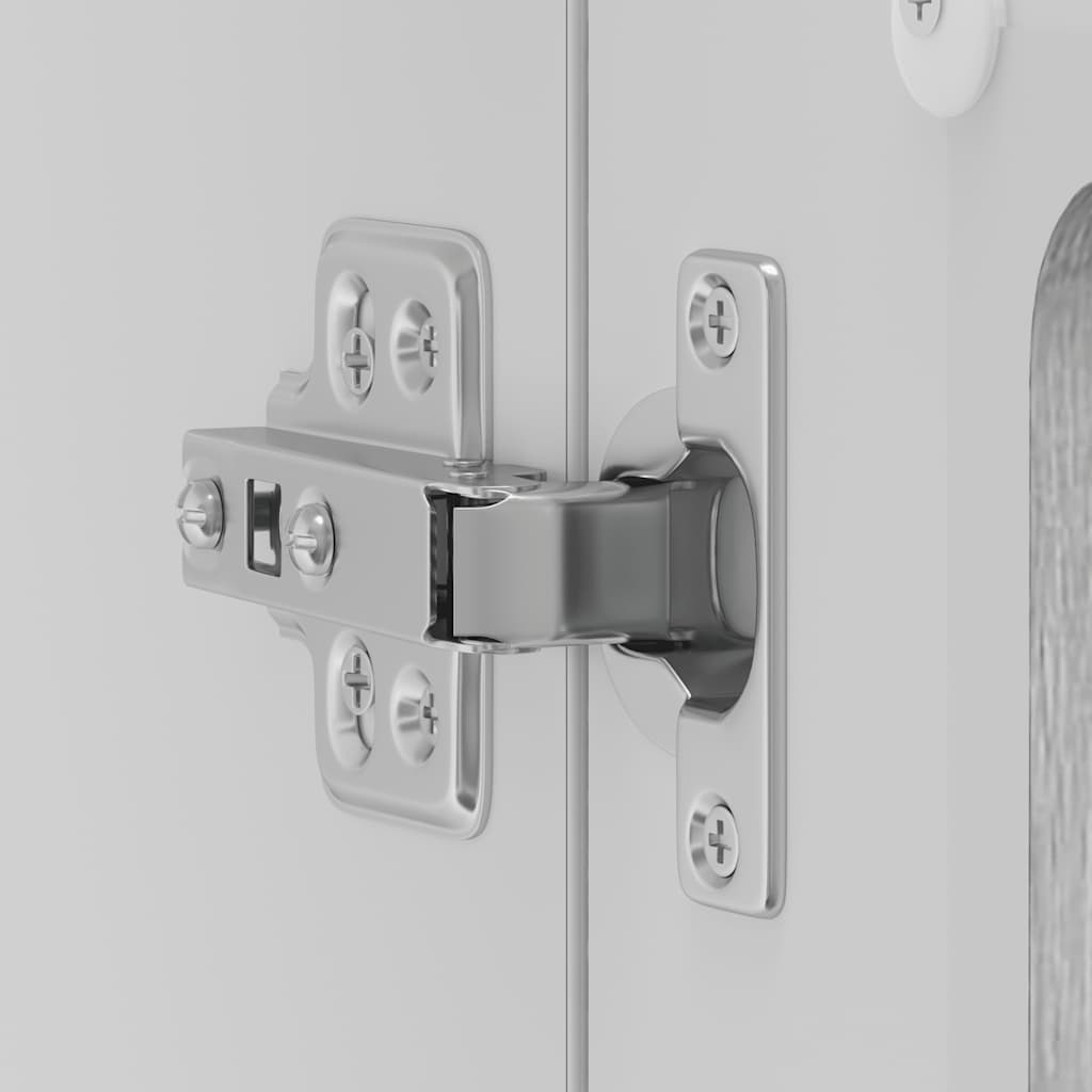 Küchen-Hängeschrank mit Glastür Lucca Grau Sonoma Holzwerkstoff