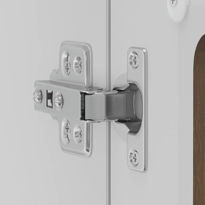 vidaXL Küchen-Hängeschrank mit Glastür Lucca Braun Eichen-Optik