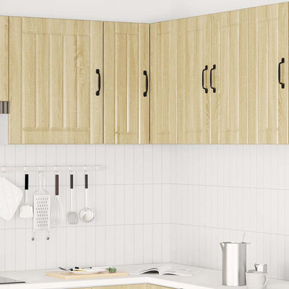 vidaXL Küchen-Eckhängeschrank Lucca Sonoma-Eiche Holzwerkstoff
