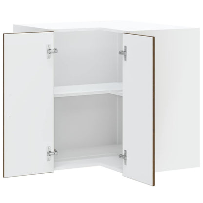 vidaXL Küchen-Eckhängeschrank Lucca Braun Eichen-Optik Holzwerkstoff