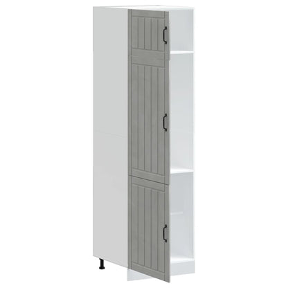 vidaXL Meuble de cuisine Lucca Gris béton Bois d'ingénierie