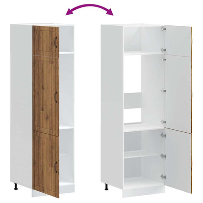 vidaXL Küchenschrank Lucca Altholz-Optik Holzwerkstoff