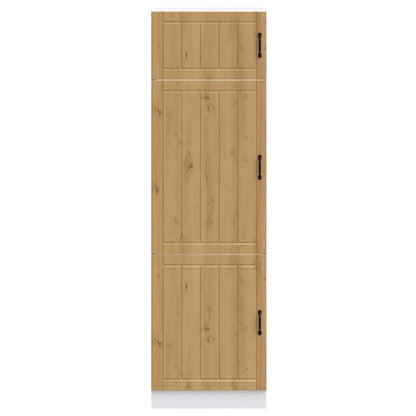 vidaXL Küchenschrank Lucca Artisan-Eiche Holzwerkstoff